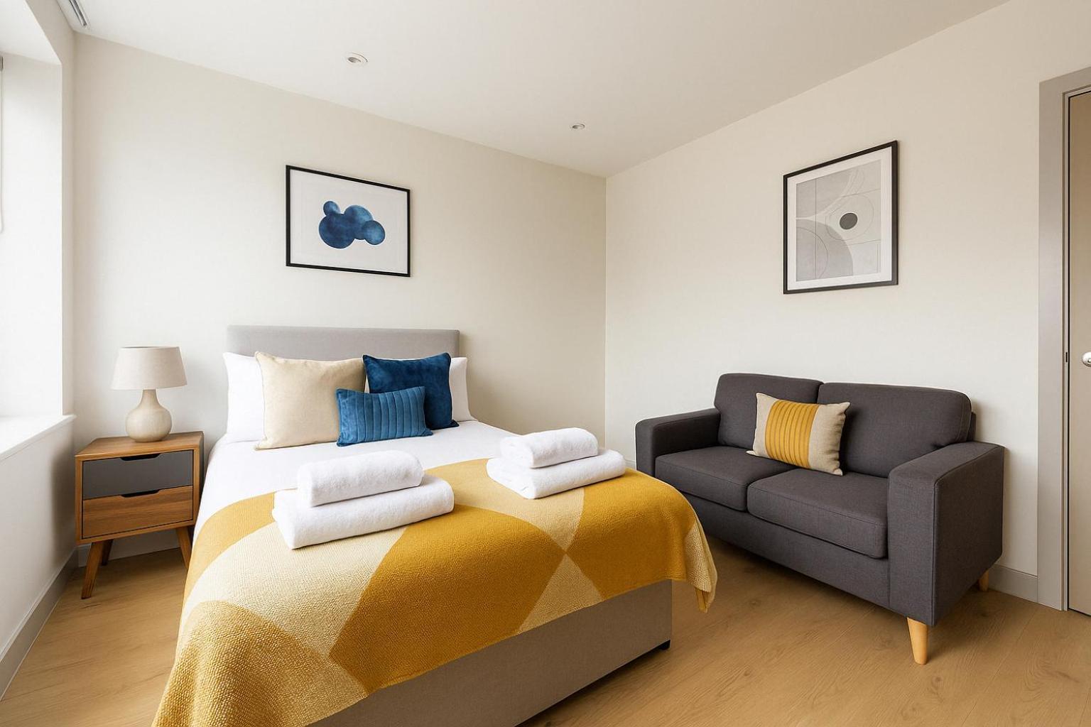 Bright Studio Flat - Walk To River Thames & Kingston Town Surbiton Eksteriør billede